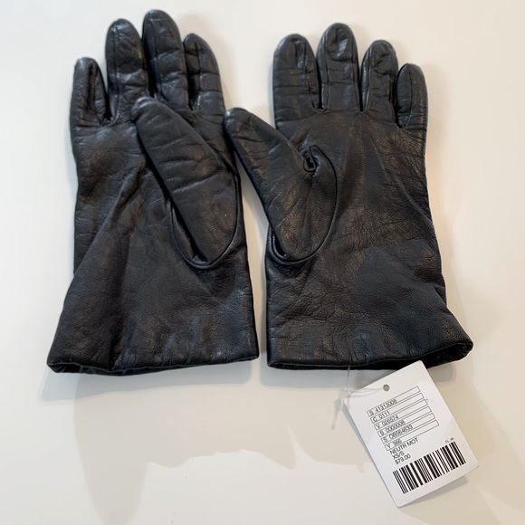 NWT Vintage Genuine Leather Women’s Black Motorcycle Gloves, Urban Outfitters - Picture 1 of 4